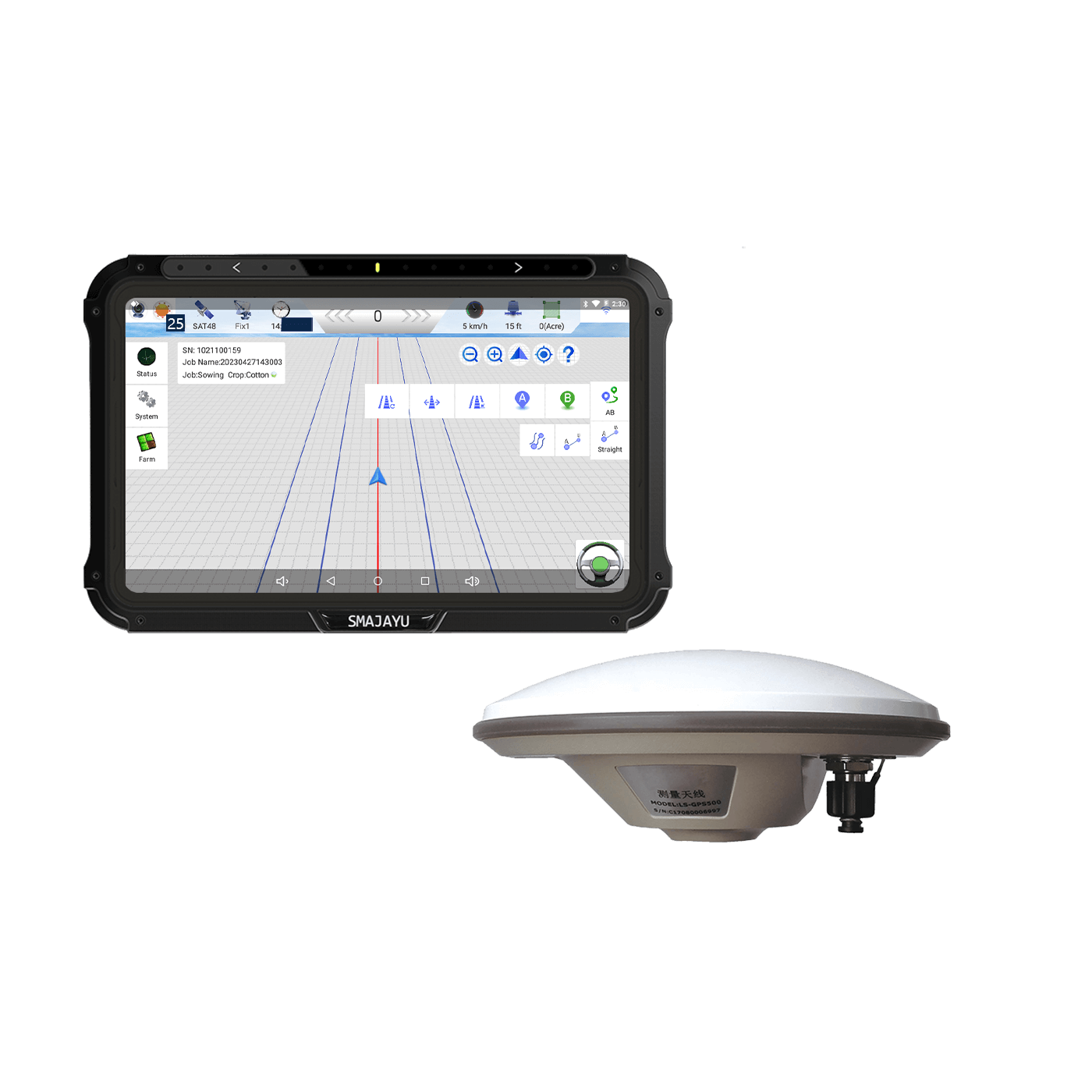 JY100 Tractor GNSS Guidance System - smajayu